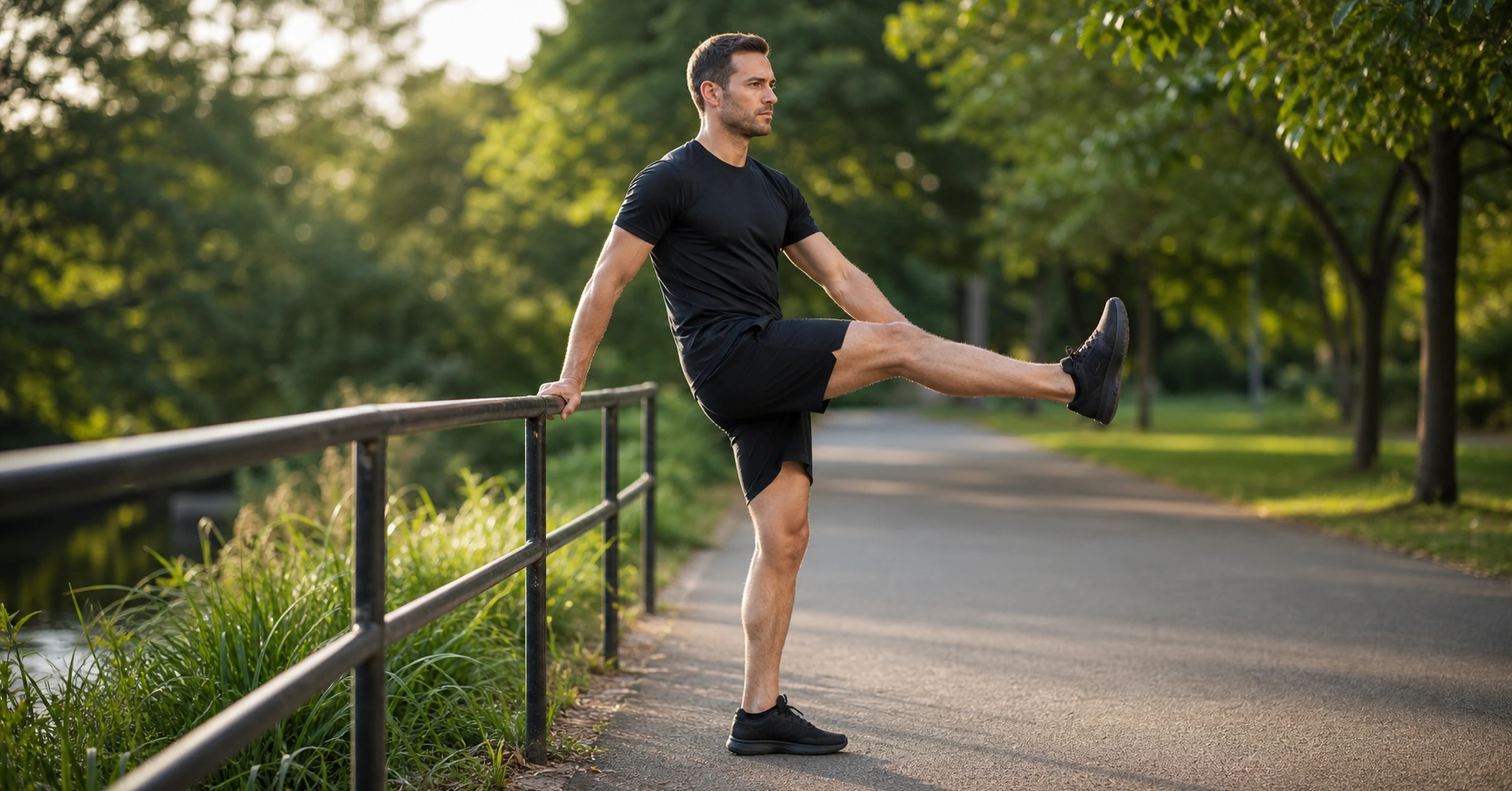 dynamic warm-up routine before running